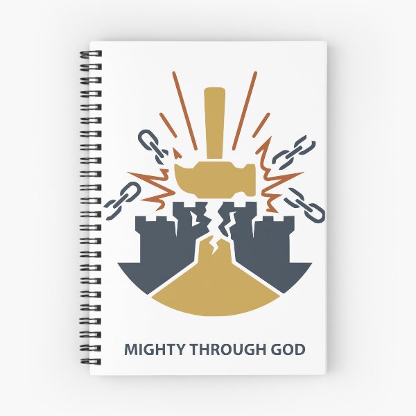 Artikelvorschau, Illustration: Ein mächtiger Hammer, der durch Gott eine Festung zerbricht entworfen und verkauft von FunFitLife Studio.