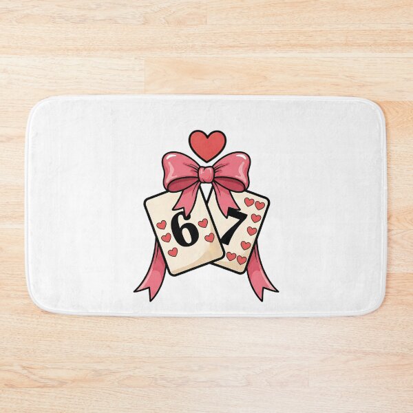 Item preview, funny Valentine 67 retro casino dice cherry coquette heart art designed and sold by ArtDesignTp.
