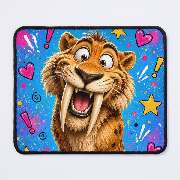 Item preview, Goofy Saber Tooth Pop Art designed and sold by Rohan132.