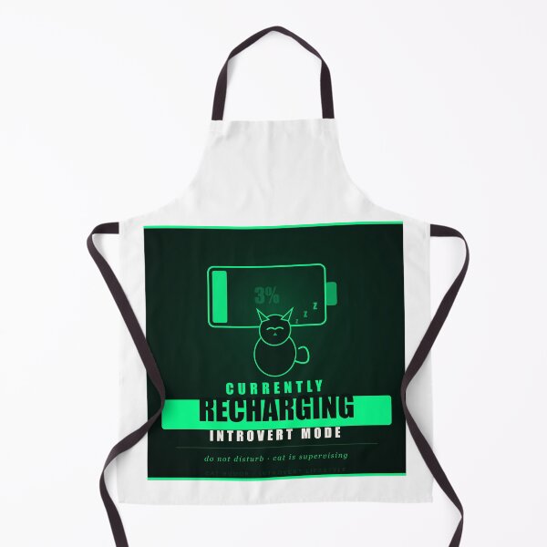 Item preview, Currently Recharging Introvert Mode Cat Do Not Disturb Funny Gift designed and sold by Mega-Shopping.
