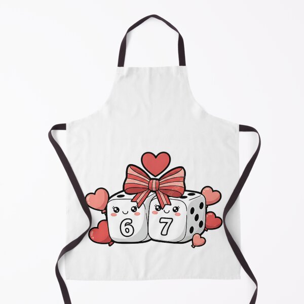 Item preview, funny six seven retro hearts dice cherry aesthetic art Valentine designed and sold by ArtDesignTp.