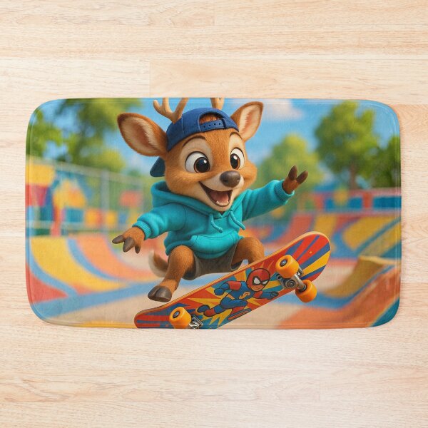 Item preview, Skater Whitetail Deer designed and sold by Sillytoe.