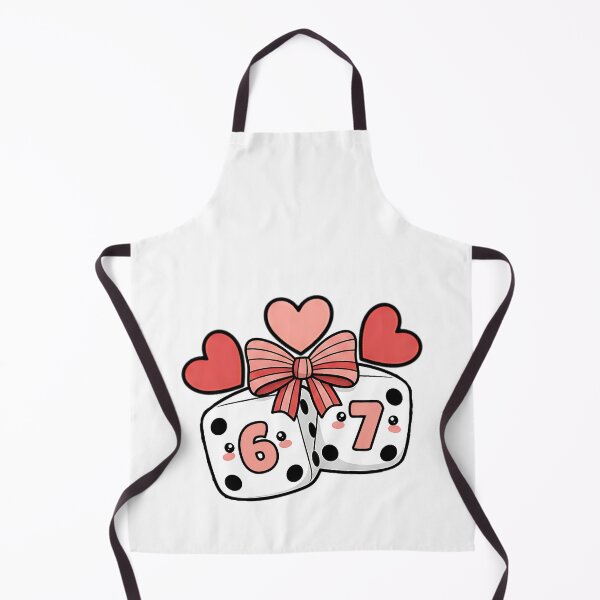 Item preview, 67 dice playing cards coquette cherry dice six seven retro humor designed and sold by ArtDesignTp.