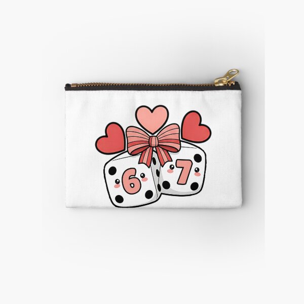 Item preview, 67 dice playing cards coquette cherry dice six seven retro humor designed and sold by ArtDesignTp.