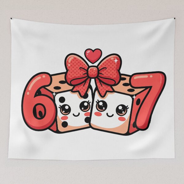Item preview, Playing Cards Preppy humor Retro Dice 6 7 Coquette Pink Valentine designed and sold by ArtDesignTp.
