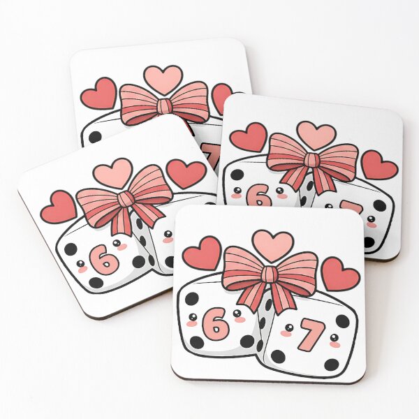 Item preview, Funny Valentine Playing Cards Preppy humor Retro Dice 6 7 Coquette Pink designed and sold by ArtDesignTp.