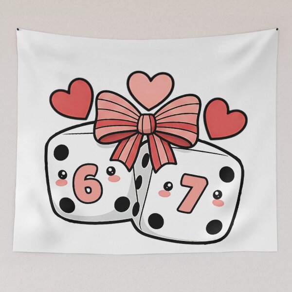 Item preview, Funny Valentine Playing Cards Preppy humor Retro Dice 6 7 Coquette Pink designed and sold by ArtDesignTp.