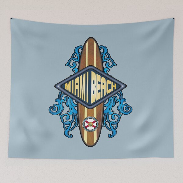 Item preview, Miami Beach Florida vintage surfboard designed and sold by studioss76.