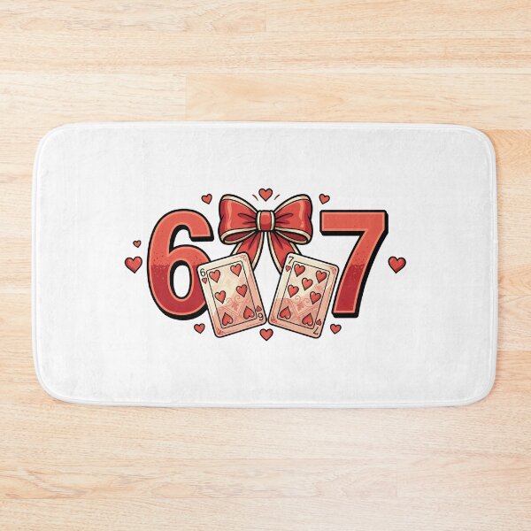 Item preview, funny 67 Playing Cards Preppy Dice cherry heart retro   humor art designed and sold by ArtDesignTp.