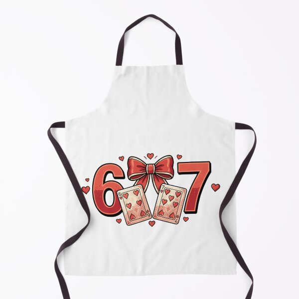 Item preview, funny 67 Playing Cards Preppy Dice cherry heart retro   humor art designed and sold by ArtDesignTp.