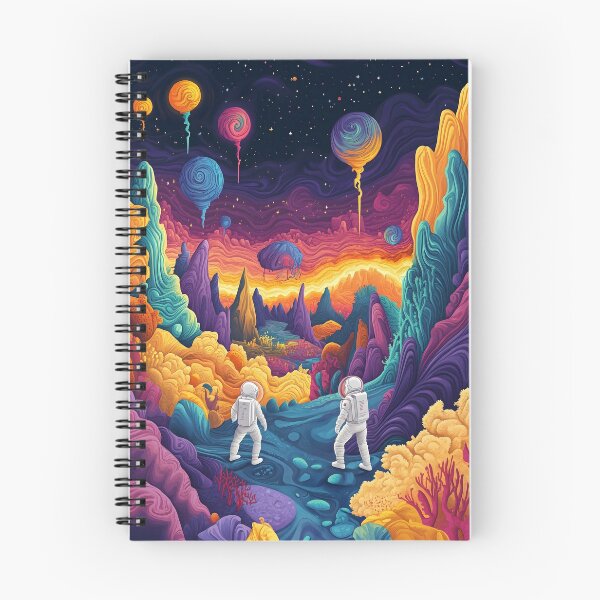 Item preview, Lollipop Planet Exploration: Surreal Astronaut Art designed and sold by LuminousFoundry.