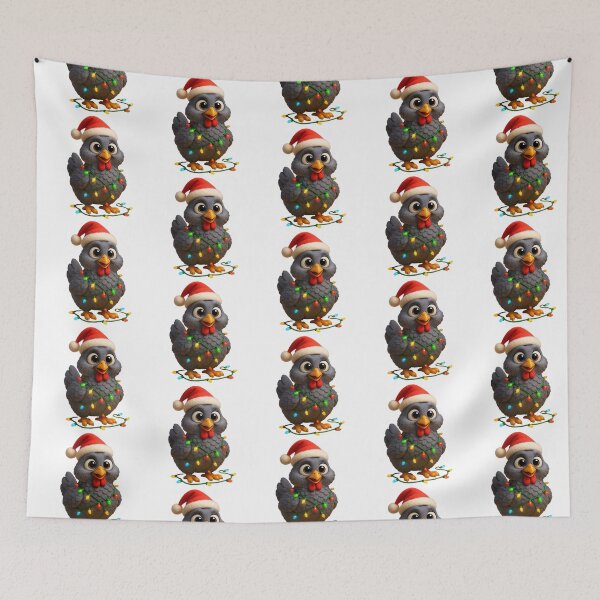 Item preview, Christmas Blue Andalusian Chicken 1 designed and sold by Sillytoe.