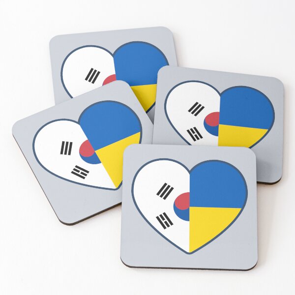 Item preview, South Korea Ukraine | 2 Nations 1 Heart designed and sold by sublimesun.