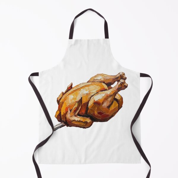 Item preview, National Rotisserie Chicken Day Palette Knife Painting Food Art designed and sold by GymTanLaundry.