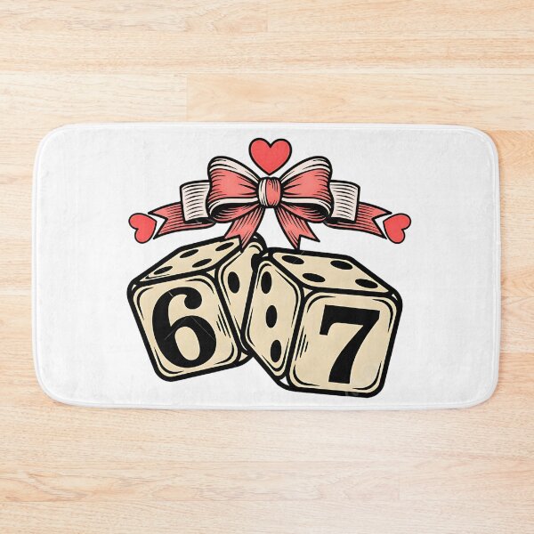 Item preview, Playing Cards Preppy Dice 6 7 Valentine  dice cherry heart coquette art designed and sold by ArtDesignTp.