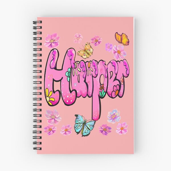 Item preview, Harper name with flowers - Pink floral butterfly aesthetic  designed and sold by Artonmytee.