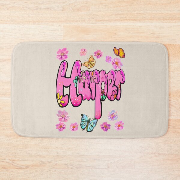 Item preview, Harper name with flowers - Pink floral butterfly aesthetic  designed and sold by Artonmytee.