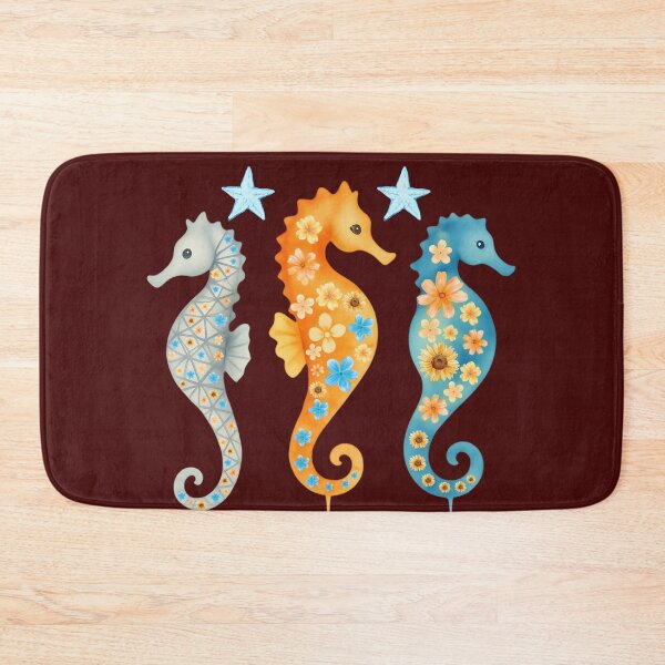 Item preview, Watercolor Seahorse Balloon Live Love Laugh Whimsical Ocean Life designed and sold by M22--.