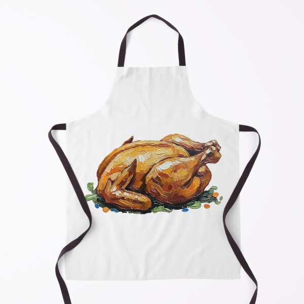 Item preview, National Rotisserie Chicken Day Palette Knife Painting Food Art designed and sold by GymTanLaundry.