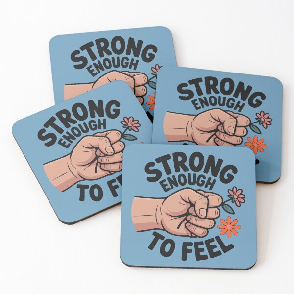 Item preview, The Courage to Feel | Strong Enough To Feel Mental Health Sticker | Trauma Recovery Gift for Therapists Survivors & Veterans designed and sold by ُEldalal-Design.