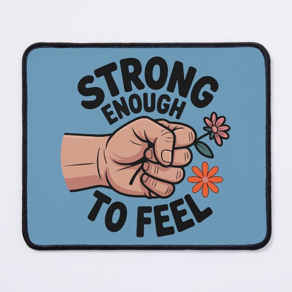 Item preview, The Courage to Feel | Strong Enough To Feel Mental Health Sticker | Trauma Recovery Gift for Therapists Survivors & Veterans designed and sold by ُEldalal-Design.