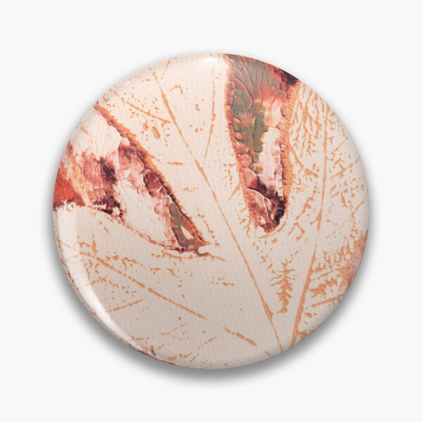 Item preview, Fig Leaf Echo — Ghost Monoprint in Warm Terracotta designed and sold by Gentle Bookbinding.