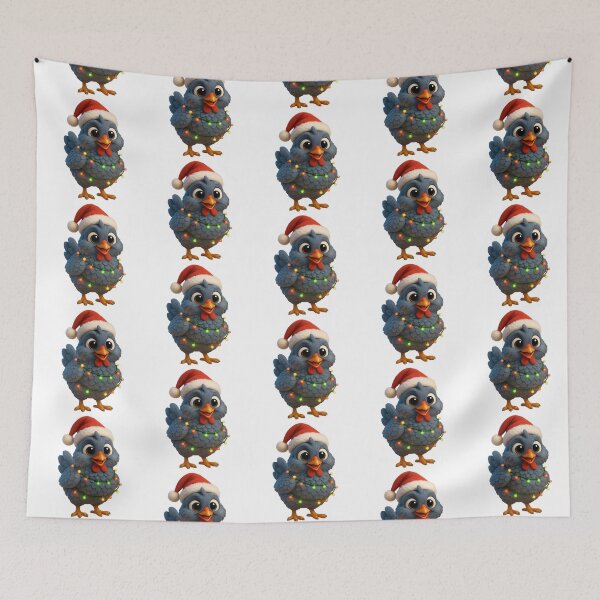 Item preview, Christmas Blue Andalusian Chicken 2 designed and sold by Sillytoe.