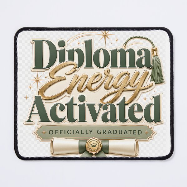 Item preview, Diploma Energy Activated Graduation Emblem designed and sold by Ned_Studio.