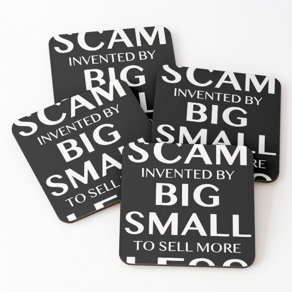 Item preview, MINIMALISM SCAM designed and sold by Nathan Lewis.