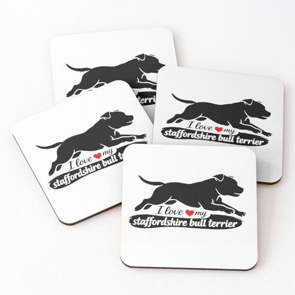 Item preview, I Love My Staffordshire Bull Terrier designed and sold by I Love My Pet Print Shop.