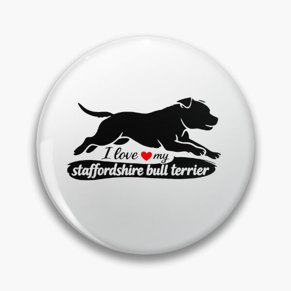 Item preview, I Love My Staffordshire Bull Terrier designed and sold by I Love My Pet Print Shop.
