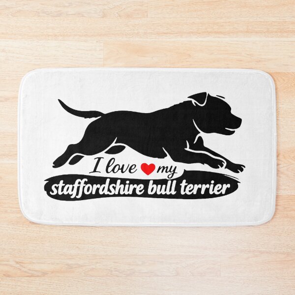 Item preview, I Love My Staffordshire Bull Terrier designed and sold by I Love My Pet Print Shop.