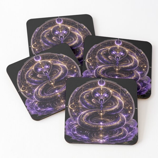 Item preview, Cosmic Serpent Eternal Wisdom Dark Fantasy Symbol designed and sold by KingofHearts25.