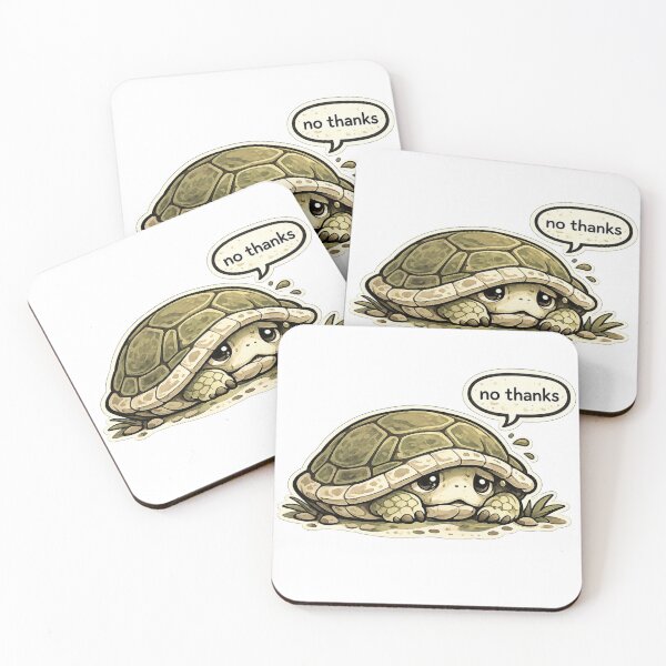 Item preview, Shy Introvert Cute Turtle designed and sold by EastEndTownie.