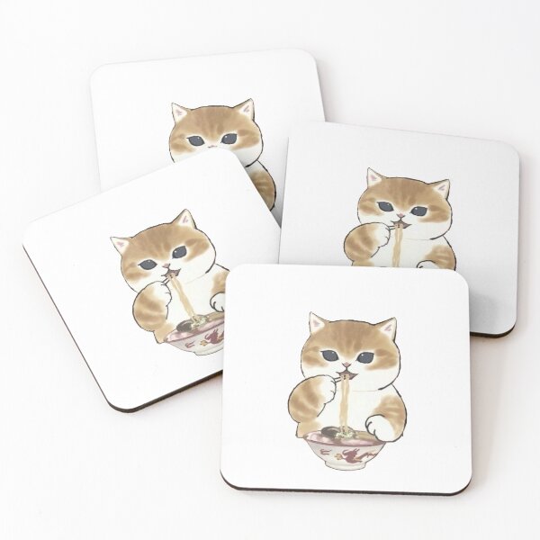 Item preview, Mofusand - Cat Eating Ramen designed and sold by penny555.