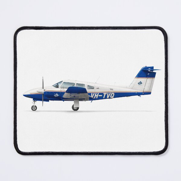 Item preview, PIPER SEMINOLE VH-TVQ MOORABBIN FLYING SERVICES designed and sold by Grubby Fingers Aircraft Illustration.
