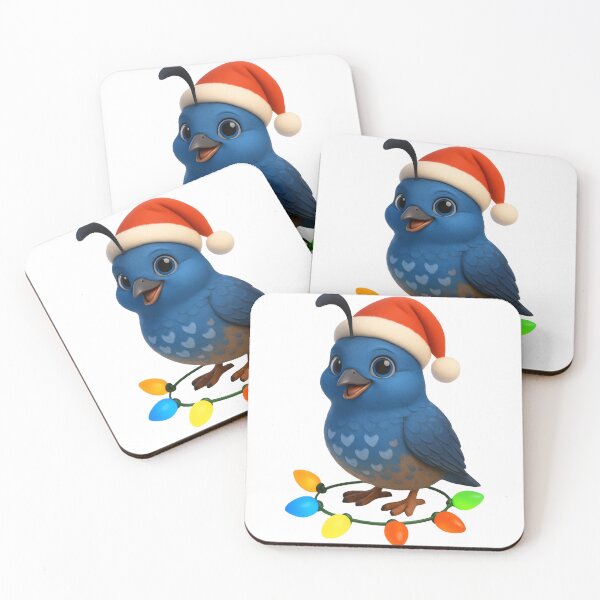 Item preview, Christmas Blue Quail 2 designed and sold by Sillytoe.