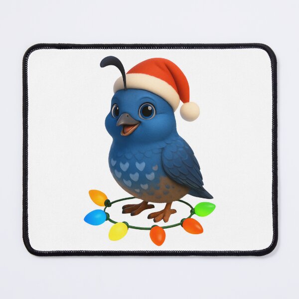 Item preview, Christmas Blue Quail 2 designed and sold by Sillytoe.