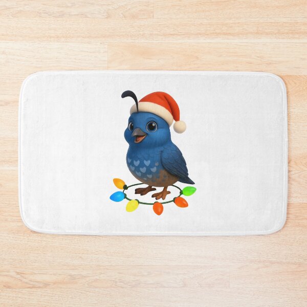Item preview, Christmas Blue Quail 2 designed and sold by Sillytoe.