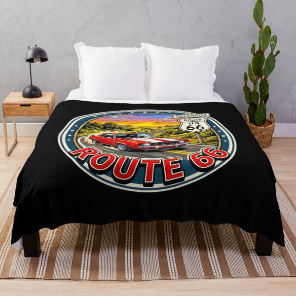 Item preview, Route 66 Oklahoma Retro Muscle Car Vintage Sign Art designed and sold by sky11PP.