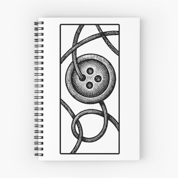 Item preview, Bold Button & Thread Etching Motif Design designed and sold by l8yofthelake.