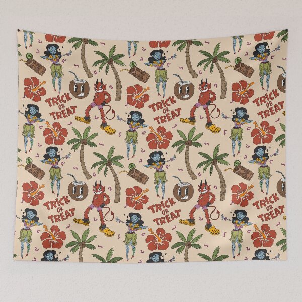 Item preview, Spooky Retro Luau designed and sold by LMHDesigns.