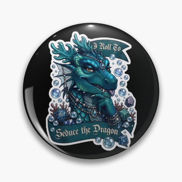 Item preview, I Roll To Seduce Dragons designed and sold by Homelesssquid's Stickers & More.
