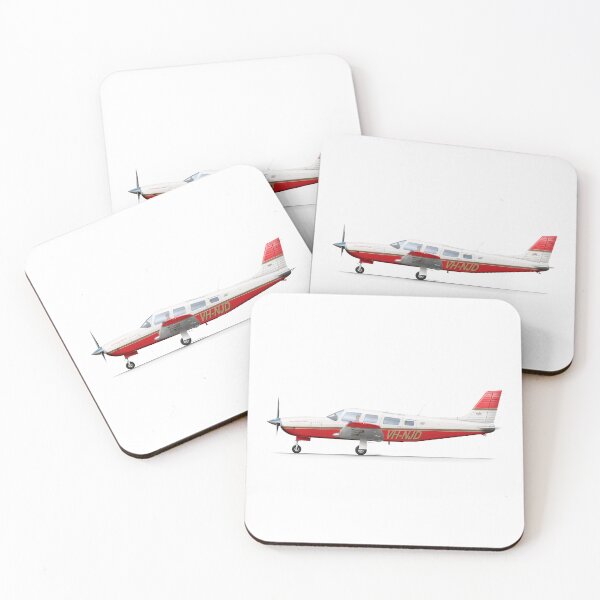 Item preview, Piper PA-32 Saratoga VH-NJD designed and sold by Grubby Fingers Aircraft Illustration.