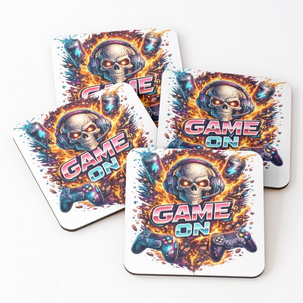 Item preview, Game On Skull Gamer T-Shirt designed and sold by MKBgdesign.