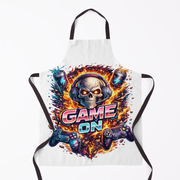 Artikelvorschau, Game On Skull Gamer T-Shirt entworfen und verkauft von MKBgdesign.