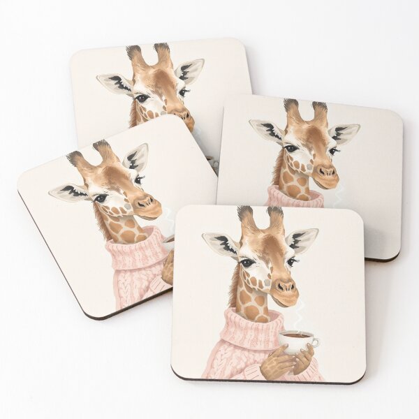 Item preview, Cozy Giraffe in Sweater – Whimsical Nursery Coffee Moments designed and sold by ConnieVZ.