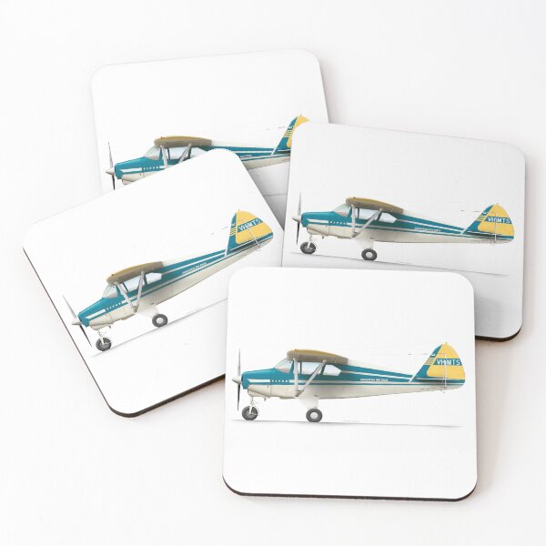 Item preview, Piper PA-20 Tri-Pacer TEAL VH-MTS designed and sold by Grubby Fingers Aircraft Illustration.