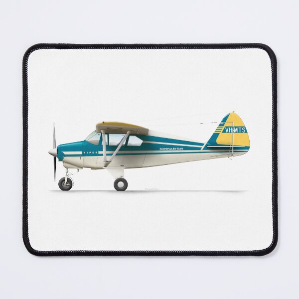 Item preview, Piper PA-20 Tri-Pacer TEAL VH-MTS designed and sold by Grubby Fingers Aircraft Illustration.