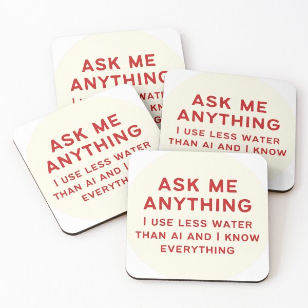 Item preview, "Ask me Anything" Anti-AI Funny designed and sold by zozzy-does-art.
